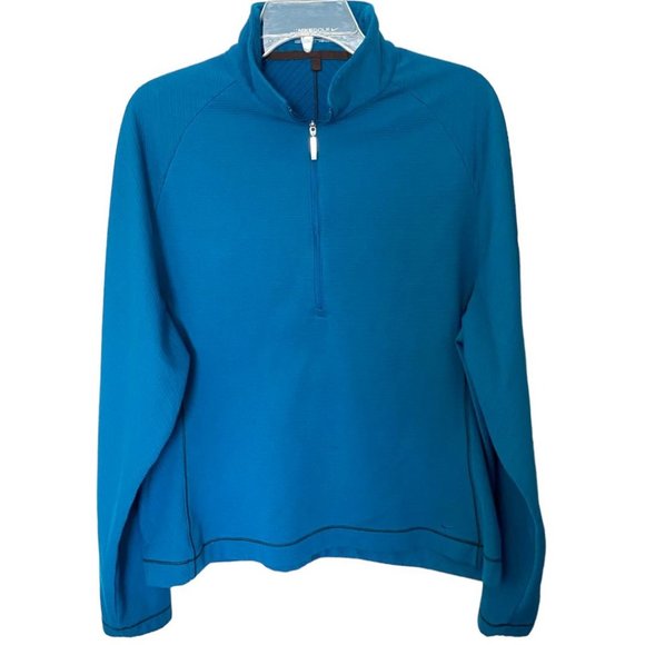 Nike Tops Womens Nike Golf Nike Fit Dry Teal 2 Zip Lightweight